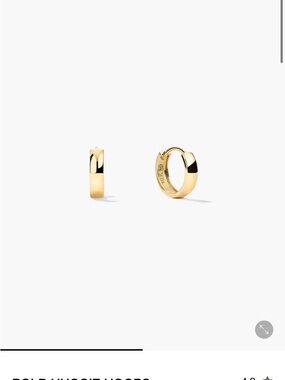 Mejuri 14k Gold Huggie Hoop Earrings